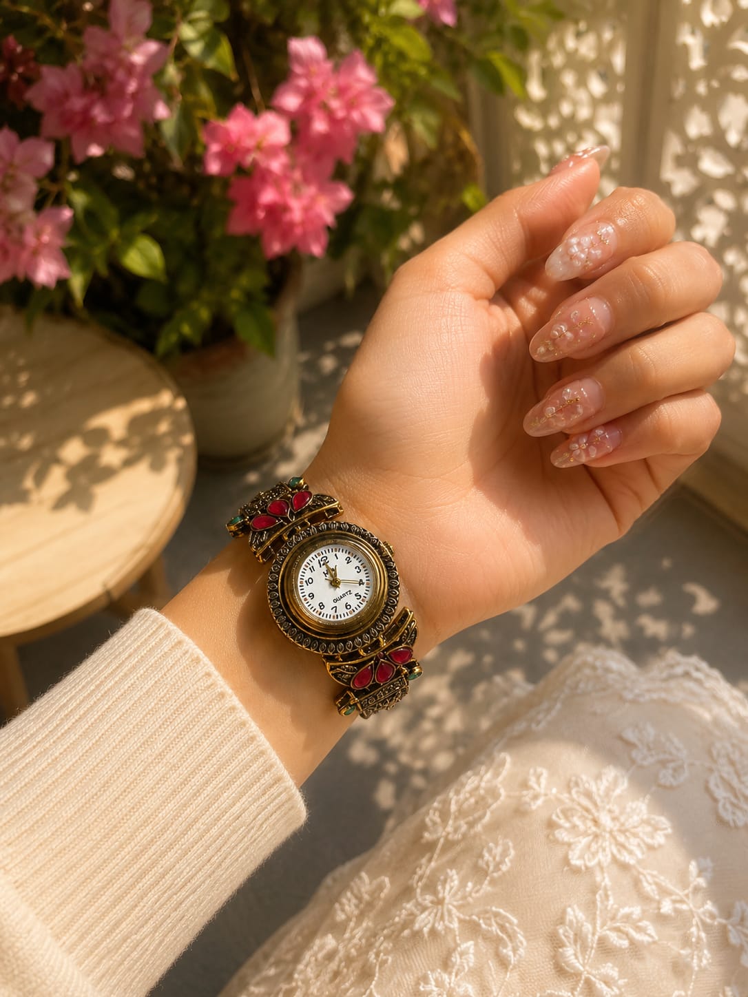 Vintage Butterfly Bracelet Watch