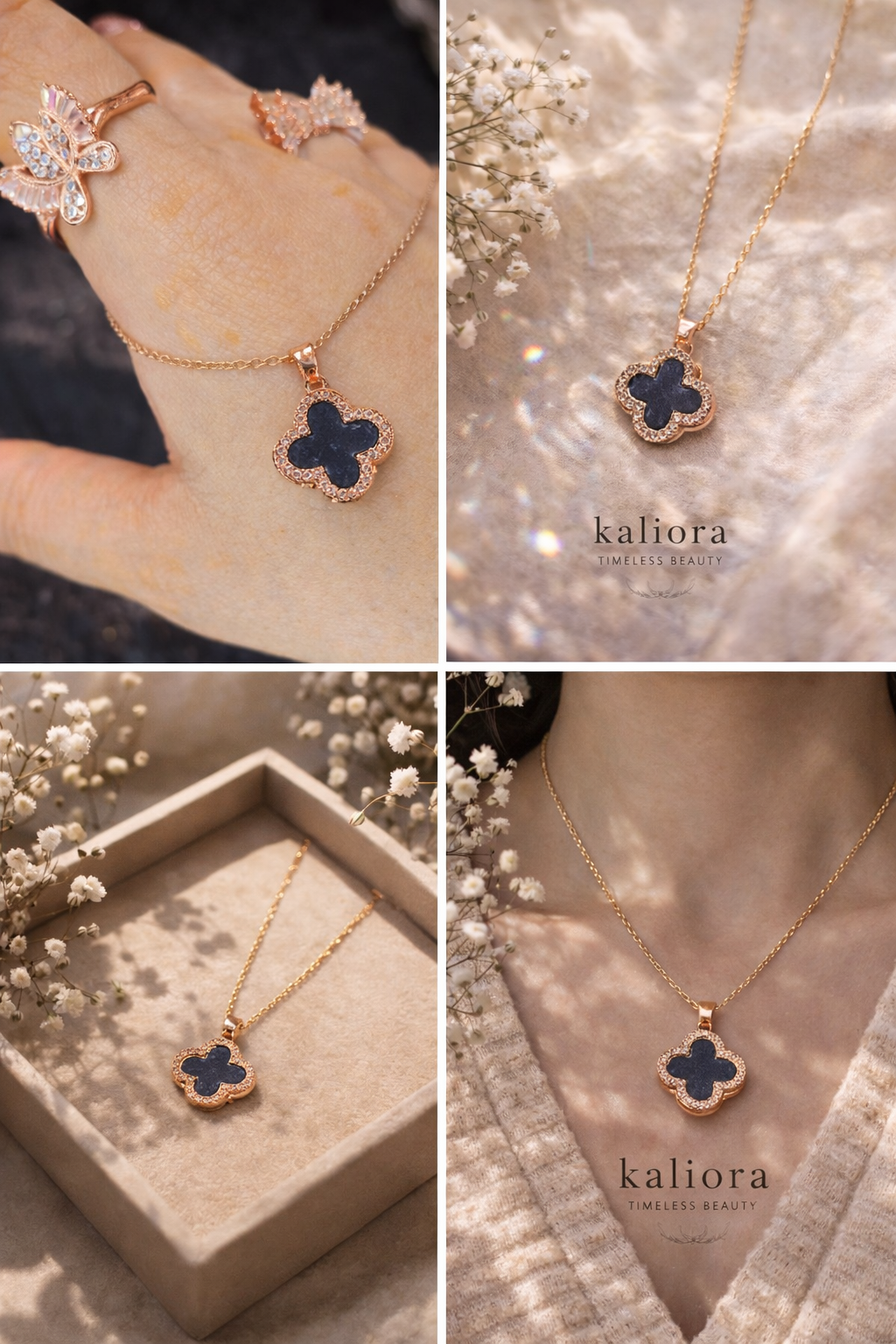 Silver Mickey Crystal Pendant Necklace