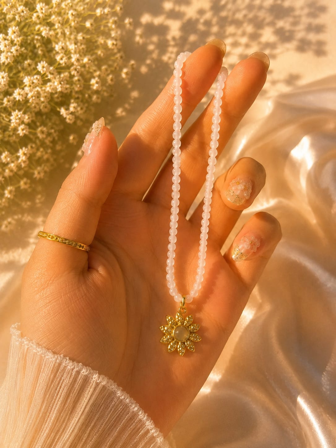 White Crystal Pendant