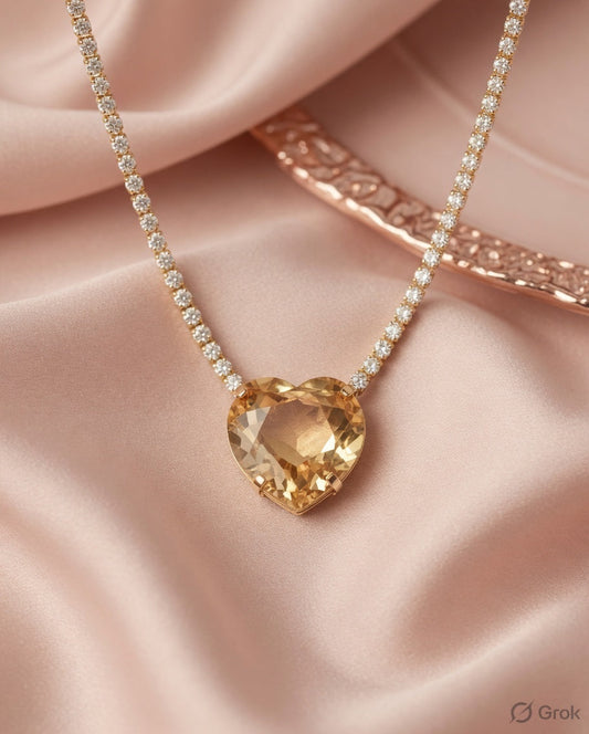 Double Leaf Diamond Necklace
