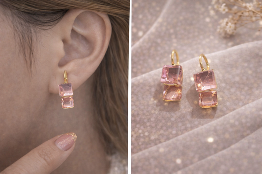 Diamond Pinwheel Stud Earrings