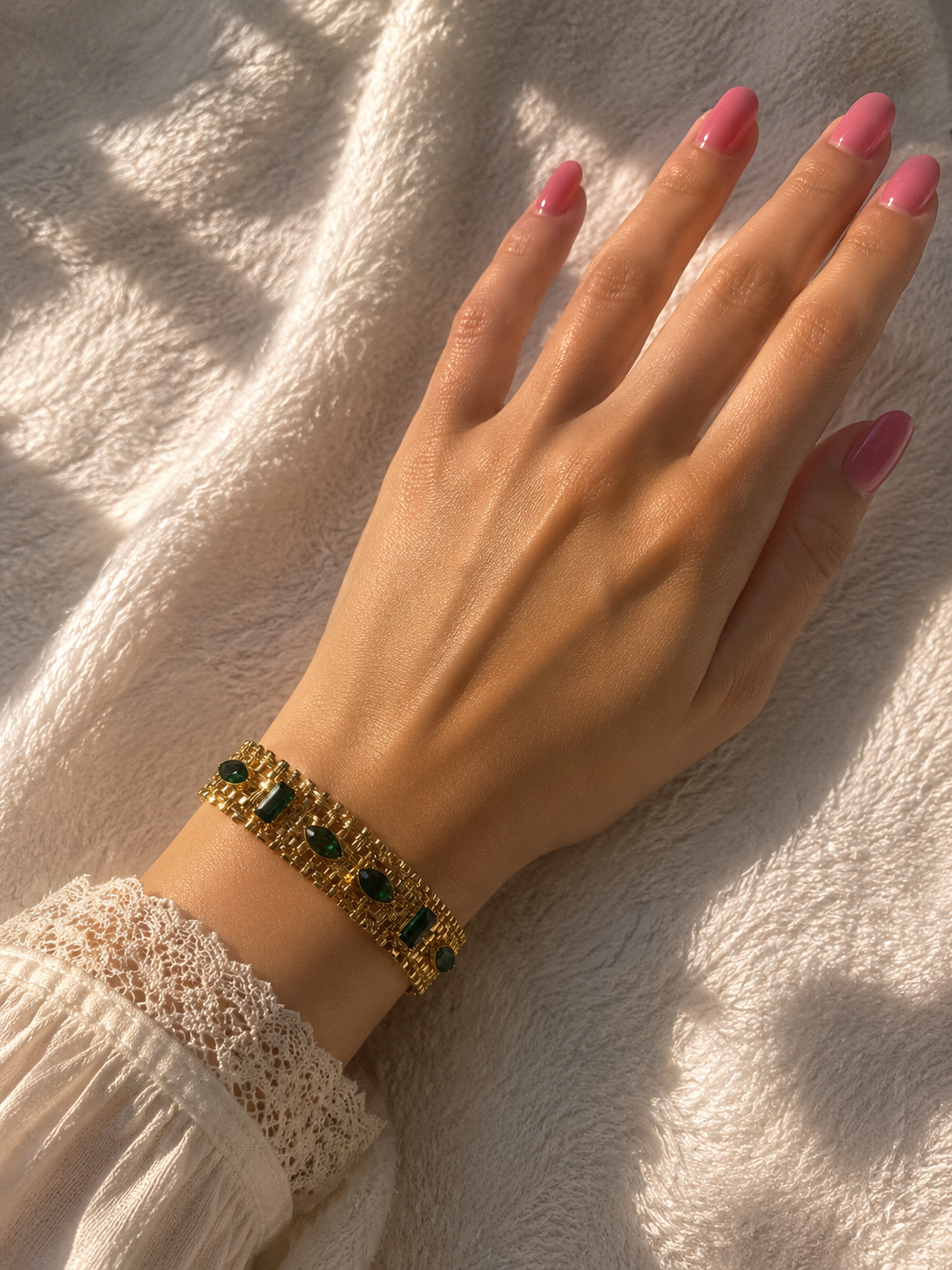 Gold Open Flower kada